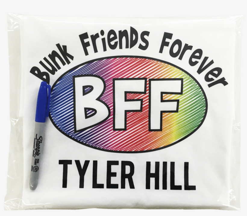 Bunk Friends Forever Camp Signing Shirt In Bag1 1024×1024 - Throw Pillow, transparent png #2609768