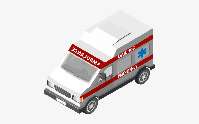 Step 0 Step 1 Step - Ambulance Isometric, transparent png #2610178
