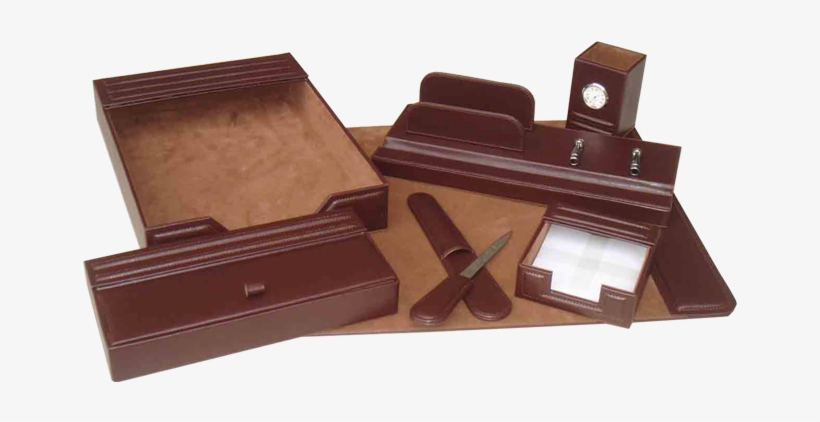 Luxury Desk Set 91a-dsg7, 7pcs - Plywood, transparent png #2610935