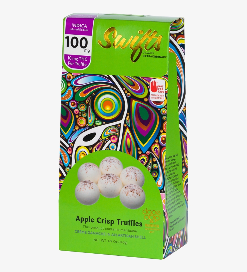 Of Swifts Chocolates, Step Outside Of The Box And Turn - California Small Chocolate Balls With Thc, transparent png #2611383
