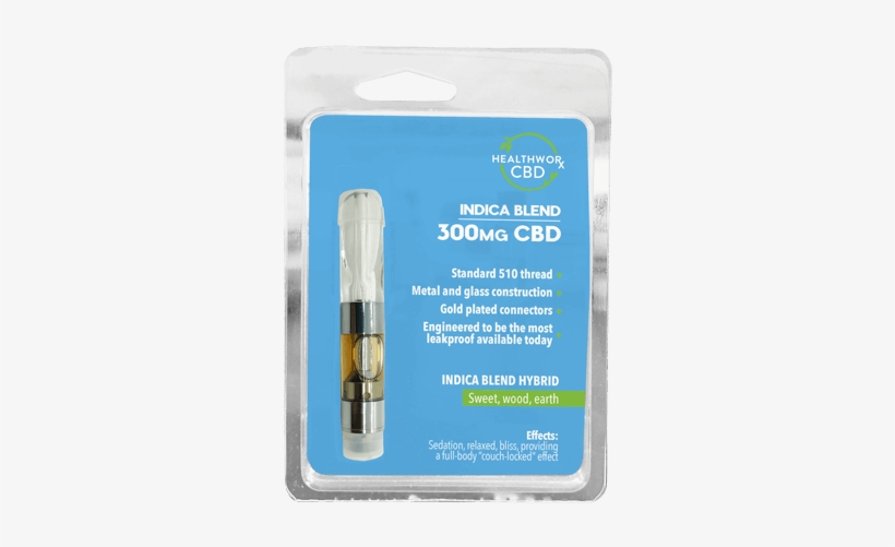 300mg Full Spectrum Indica Blend Cbd Vape Cartridge - Cbd Cartridge Label, transparent png #2611628