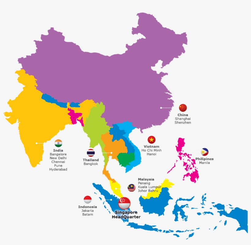 Creative Contact Form - East Asia Map Vector, transparent png #2611883