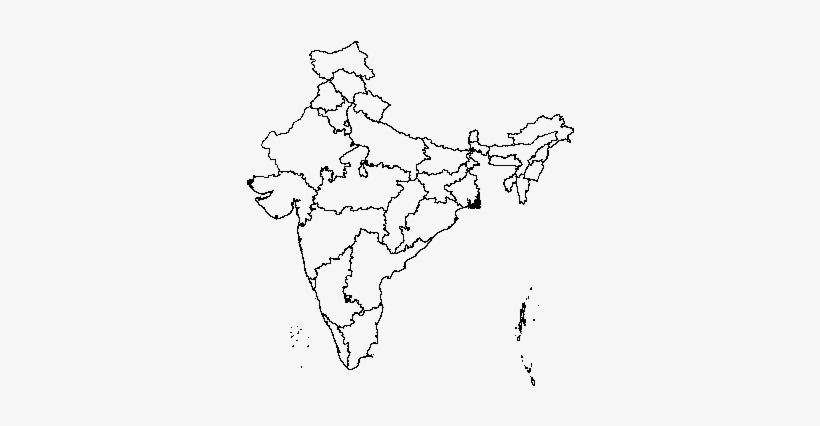 Plot - - Physical Map Of India Drawing, transparent png #2611938