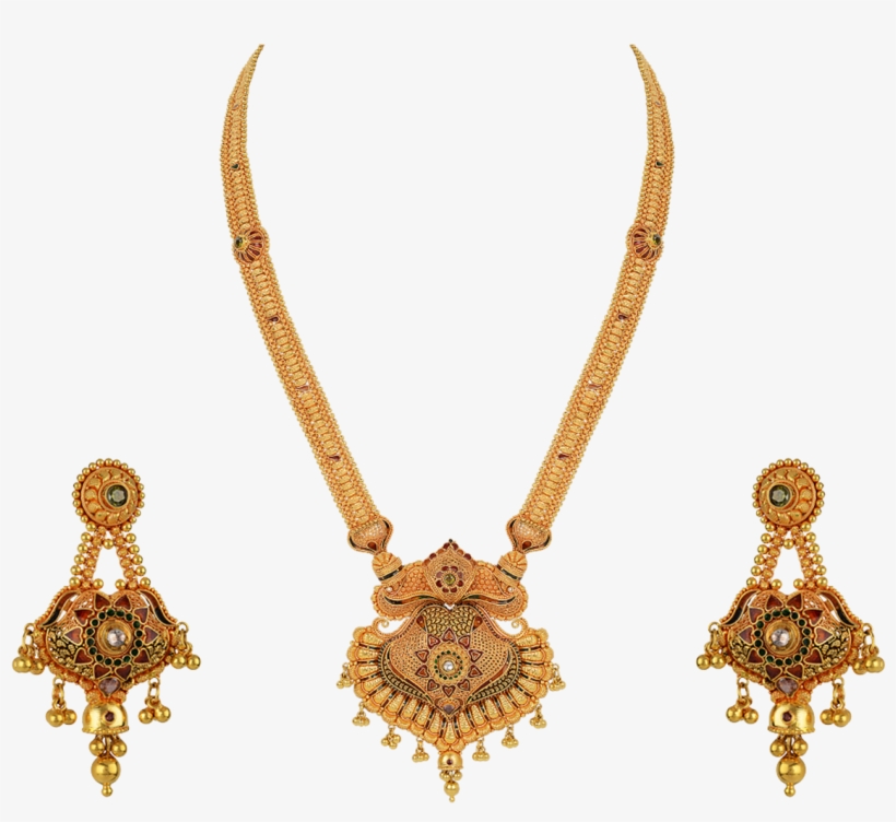 Orra Gold Set Necklace - Gold Jewellery Set, transparent png #2612384