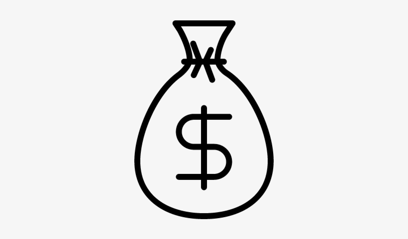 Dollar Bag Vector - Money, transparent png #2612739