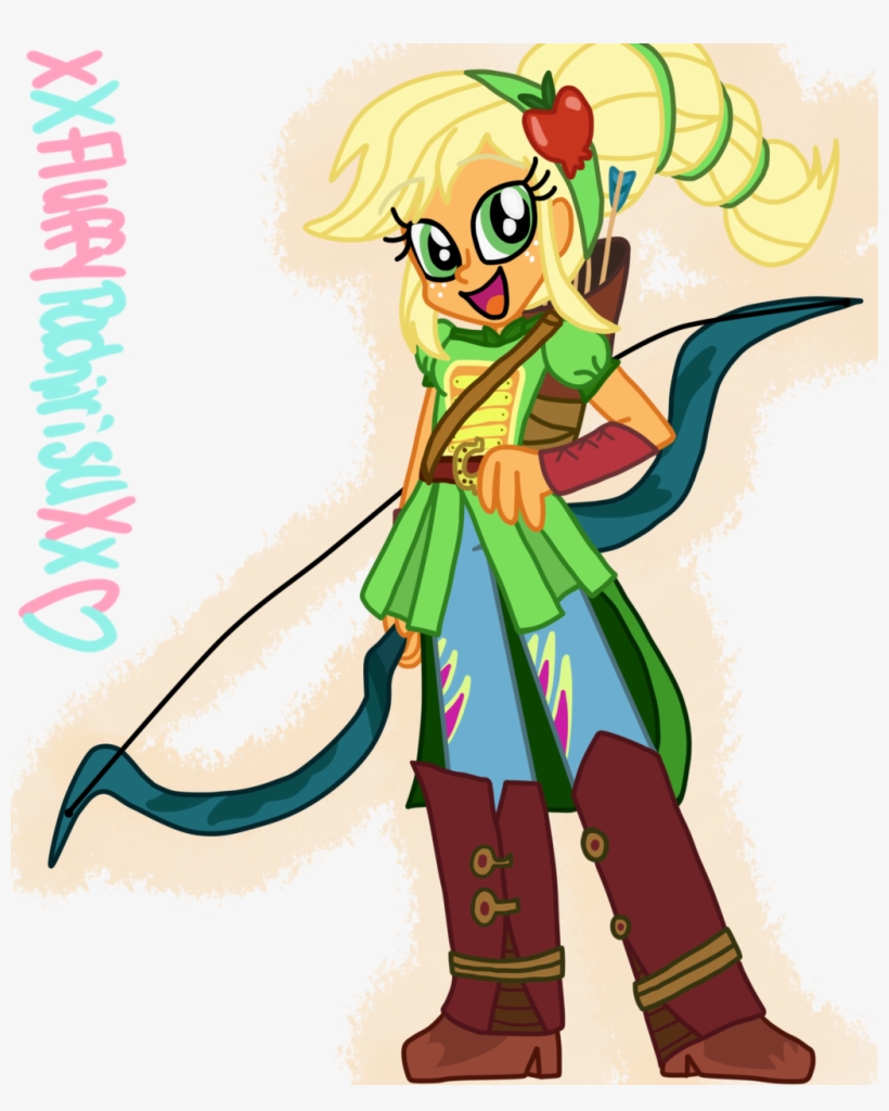 Applejack, Archery, Arrow, Artist - Bow And Arrow, transparent png #2613241