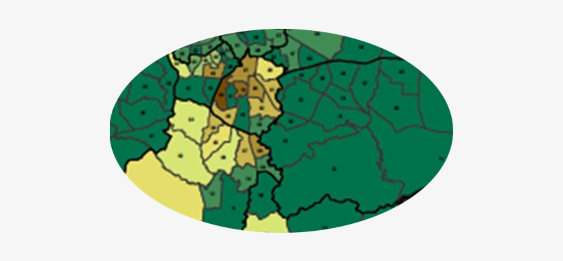 Map Section Showing Micro-credit Intensity, Vital For - Addis Ababa Poverty Map, transparent png #2613621