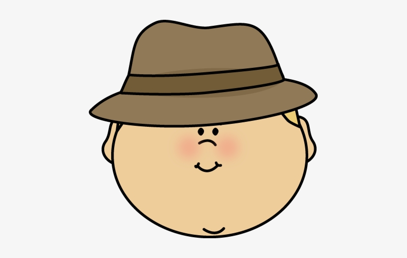Mystery Clipart Child - Hat On Head Clipart, transparent png #2614533