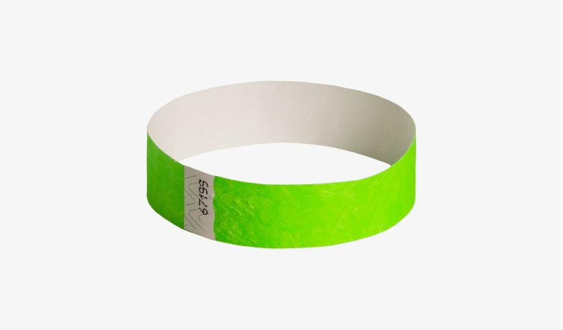 100 Neon Green Tyvek Wristbands - Tyvek Wristbands 100 Pack, transparent png #2615101