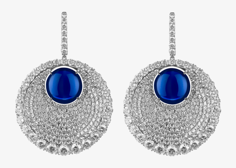 Blue Diamonds Earring1 - Blue Earring Png, transparent png #2615335