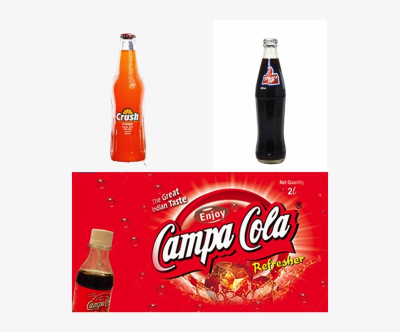 The Local Indian Cola Party Converted To A Cola War - Campa Cola And Thumbs Up Comes In Existence, transparent png #2615850