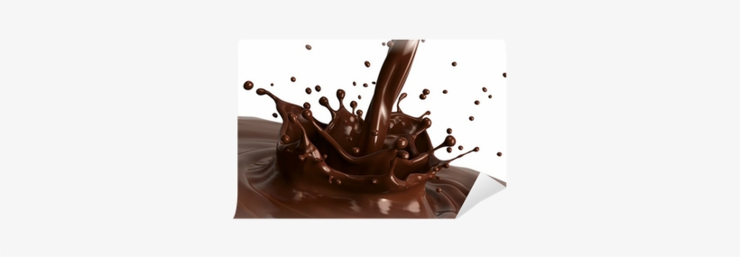 Hot Chocolate Splash Close-up, Isolated On White Background - Chocolate Background Vector Free Download, transparent png #2616604