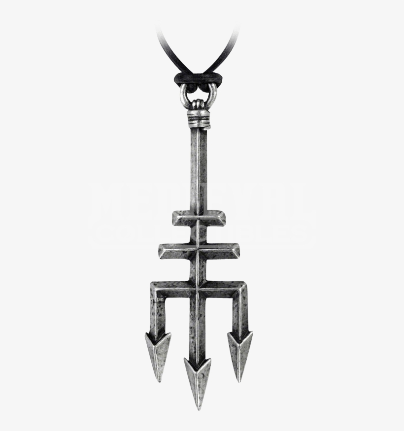 Black Trinity Trident Pendant, transparent png #2617001
