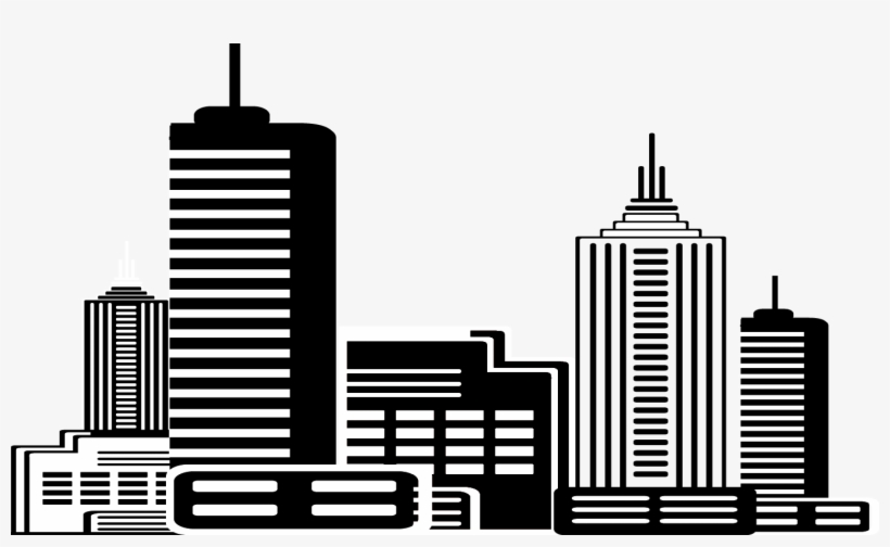 Source - 3 - Bp - Blogspot - Com - Report - City Clipart - Many Buildings Cartoon Black And White, transparent png #2617382