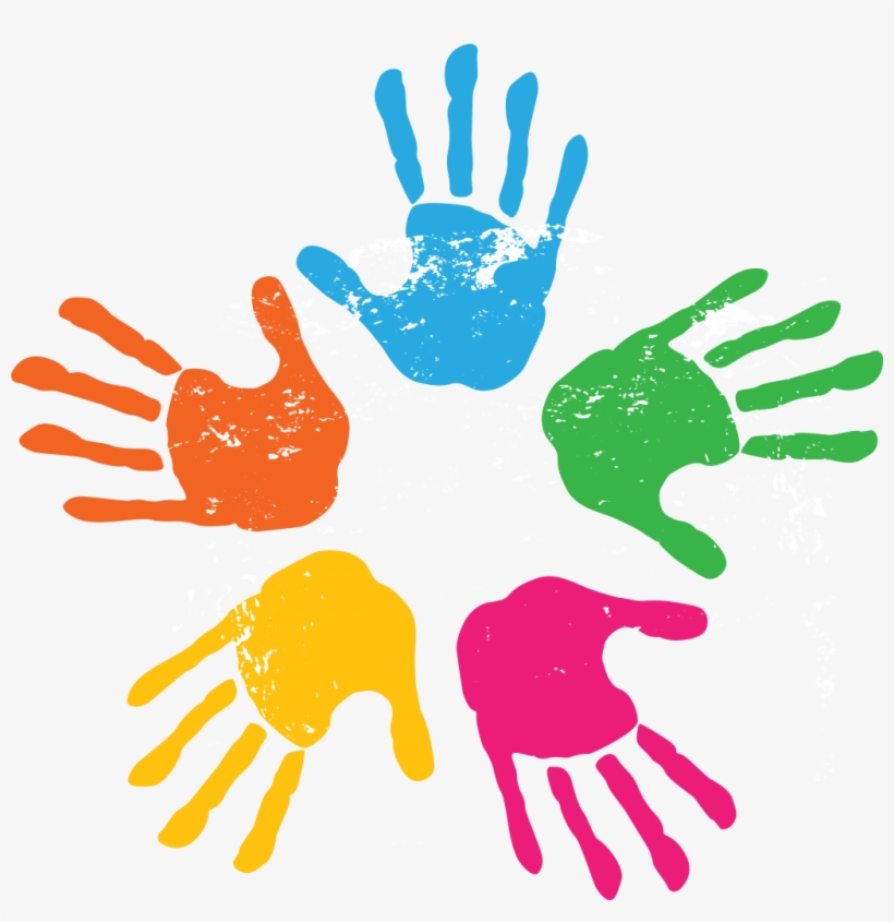 To Support Parents In This Responsibility, Our Catholic - Handabdruck Bunt, transparent png #2618421