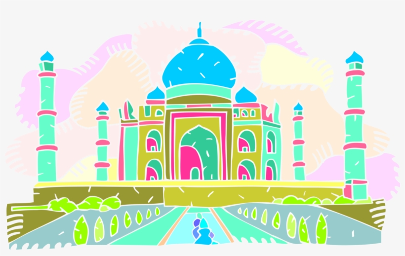 Clip Free Taj Mahal Mausoleum Agra Image Illustration - Taj Mahal, transparent png #2618704