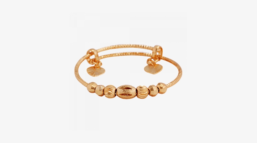 Rk Fashion 18k Gold Plated Baby Kada, Rk149 Only For - Gold, transparent png #2619044