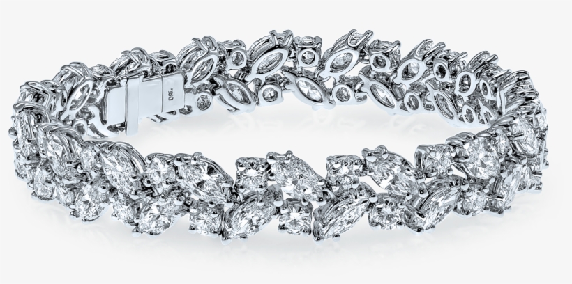 Bracelets - Poster Of Love Whitegold Jewellery Gift Bracelet Diamond, transparent png #2619118