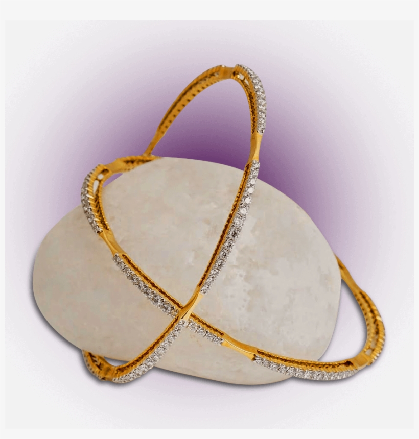 Diamond Studded Trendy Bangles - Bangle, transparent png #2619260