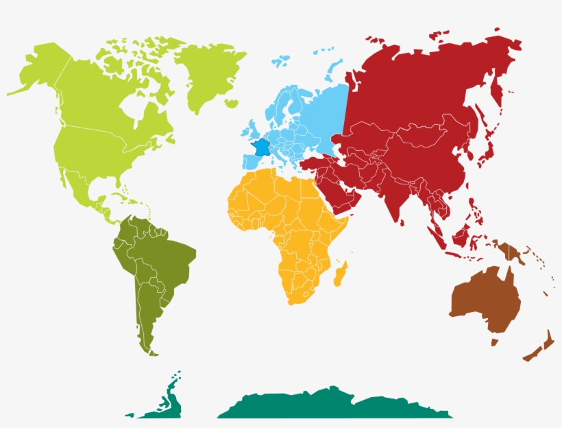 Carte Du Monde Continents, transparent png #2619280