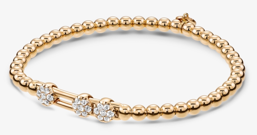 Diamond Bracelet In 18k Rose Gold - Gold And Diamond Bracelets, transparent png #2619305