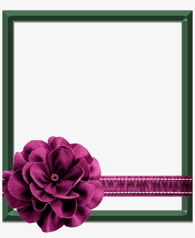 Beautiful Flowers Frame Photoshop Clipart Picture Frames - Flower Frame For Photoshop, transparent png #2619894