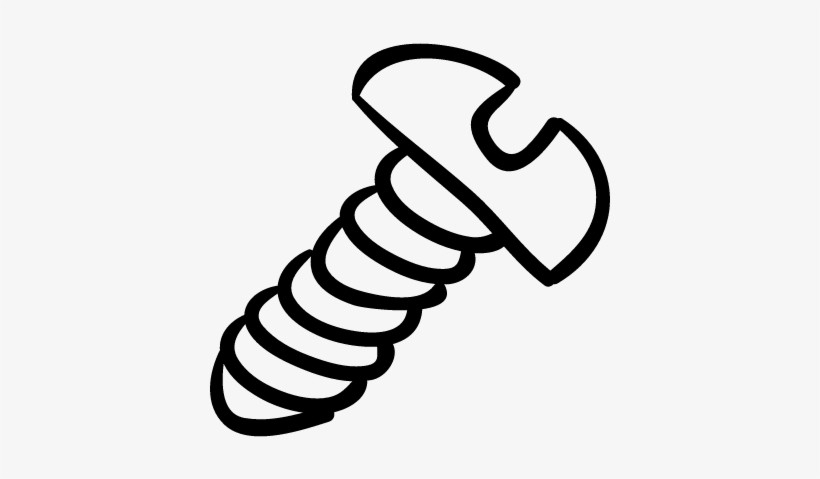 Screw Hand Drawn Tool Vector - Hand Drawn Screw, transparent png #2620360