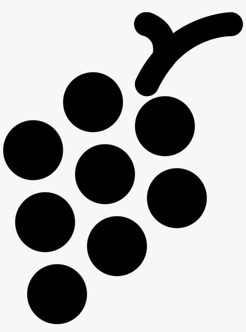It's An Icon Of A Bunch Of Grapes With A Short Stem - Grapes Icon, transparent png #2620564