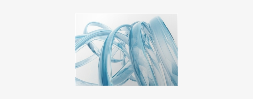 Abstract Transparent Glass Rings On White Background - Abstract Art, transparent png #2620828