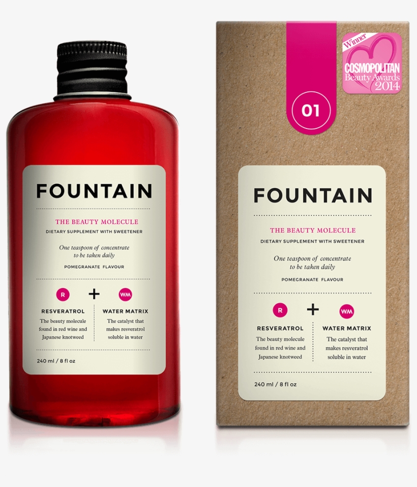 Look Good Molecule - Fountain - The Beauty Molecule (240ml), transparent png #2621004