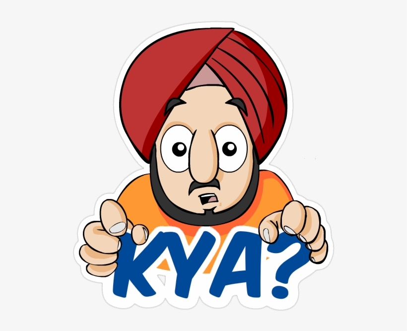 'sarcastic Sardarji' Sticker Pack - Download Hike Stickers Pack, transparent png #2621106