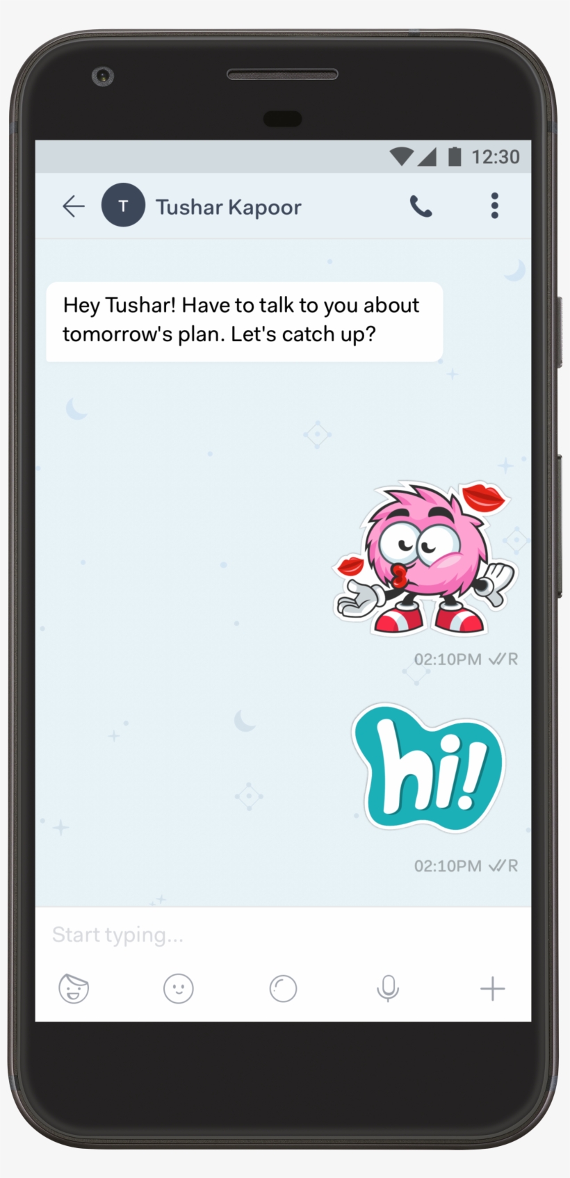 Hike Stickers - Facebook Messenger Start A Plan, transparent png #2621137
