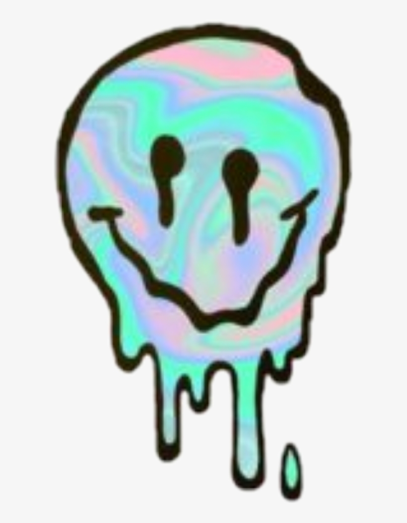 Sad Depressed Source - Melting Smiley Face Tattoo, transparent png #2621380