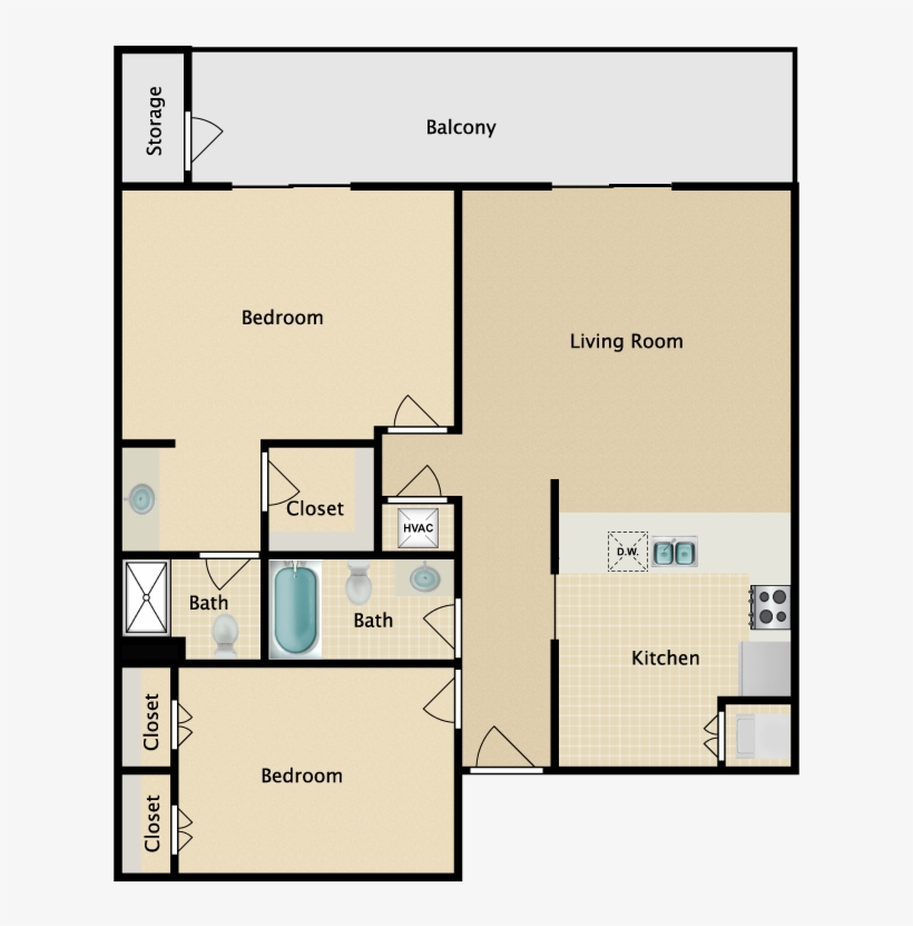 2 Bed Luxury - Bradenton, transparent png #2621423