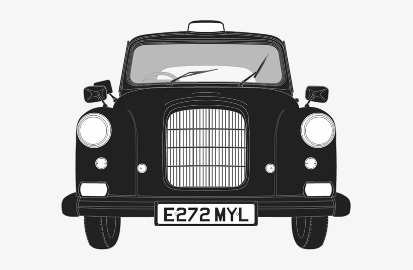 Front Illustration Of Austin Fx4 E272 Myl - Majori, transparent png #2621548
