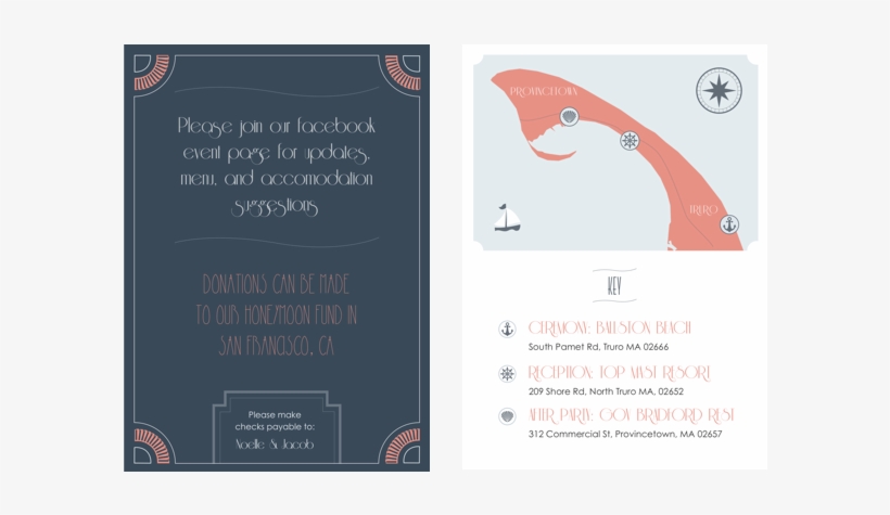 Custom Wedding Invites, Rsvp Cards, And Details In - Whale, transparent png #2622093