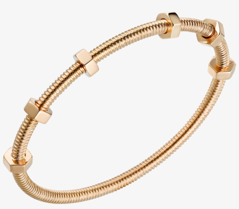 Ecrou De Cartier Braceletpink Gold - Ecrou De Cartier Bracelet Price, transparent png #2622514