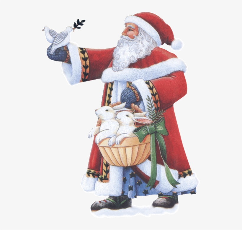 Santa Claus And Animals - Santa Claus, transparent png #2623246