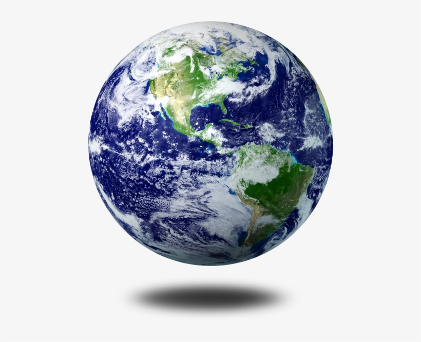 Floating Globe Of The Planet Earth, In This Case Representing - Clean Earth, transparent png #2623299