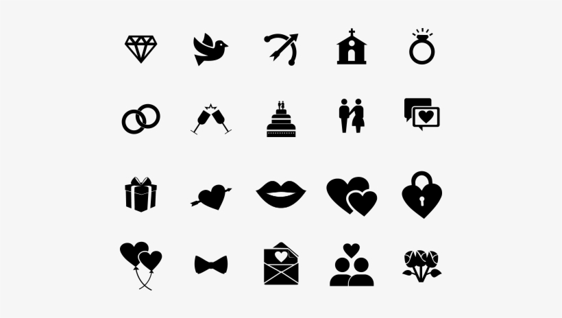 Wedding Vector Png Wedding Icons Pack Free Vector And - Wedding Vector Free Png, transparent png #2623446