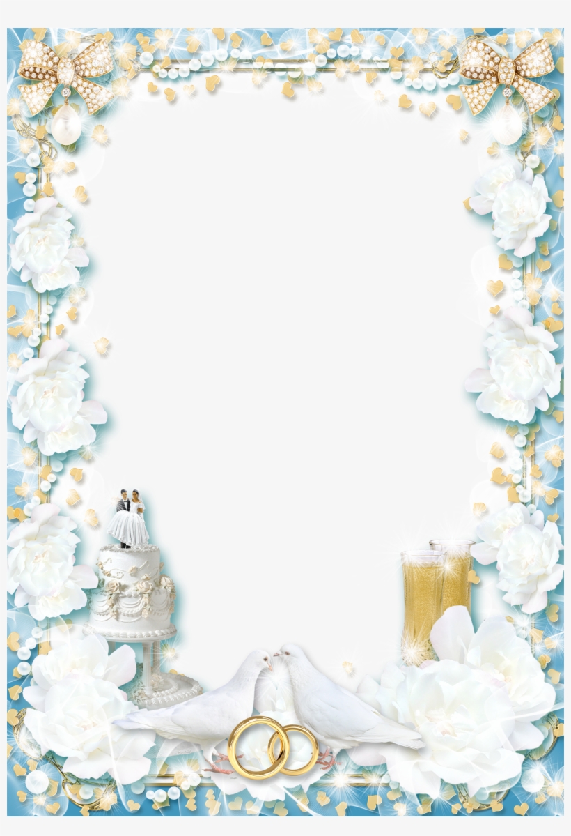 Wedding Tenderness White Frame - Cake, transparent png #2623507