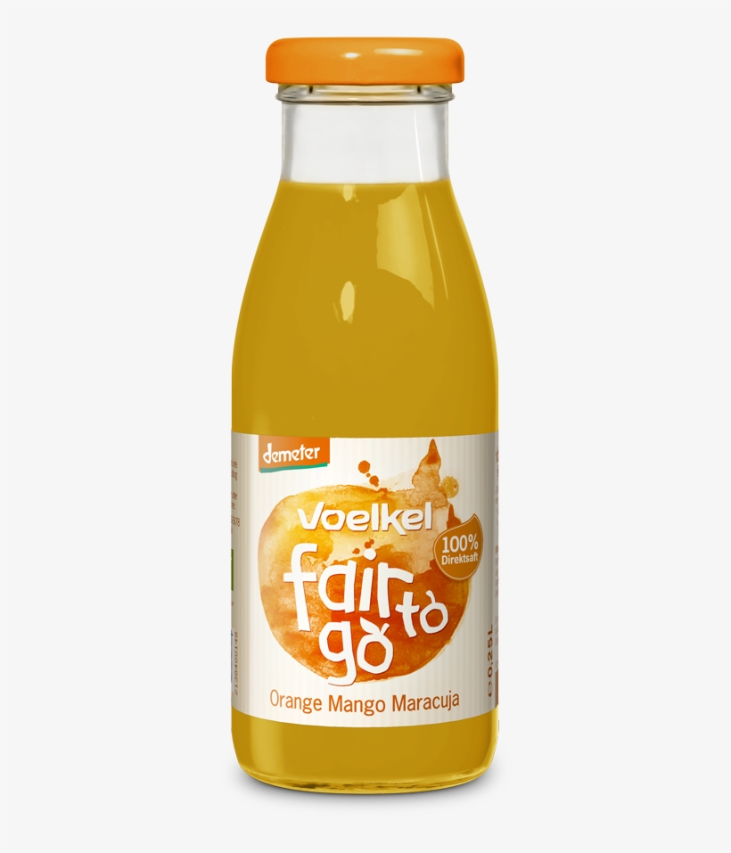 Voe Fairtogo Orangemangomaracuja - Voelkel Bio Orange, Mango And Passion Fruit Juice 250, transparent png #2623534