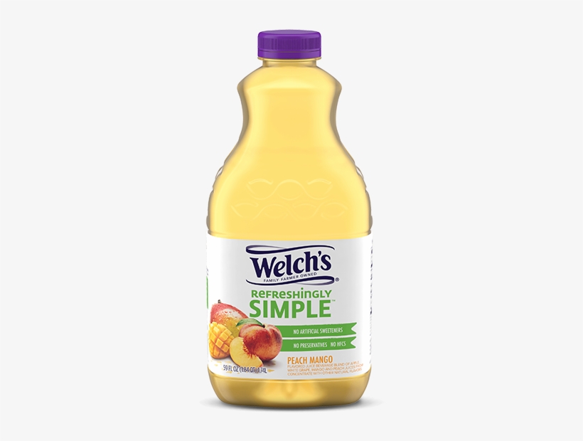 Thumbnail - Welch's Refreshingly Simple Peach Mango, transparent png #2623694
