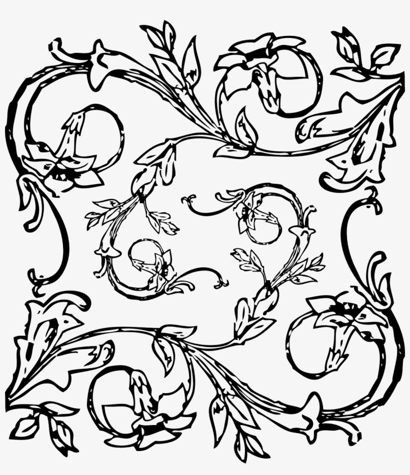 Floral Decoration Clipart Png, transparent png #2623846