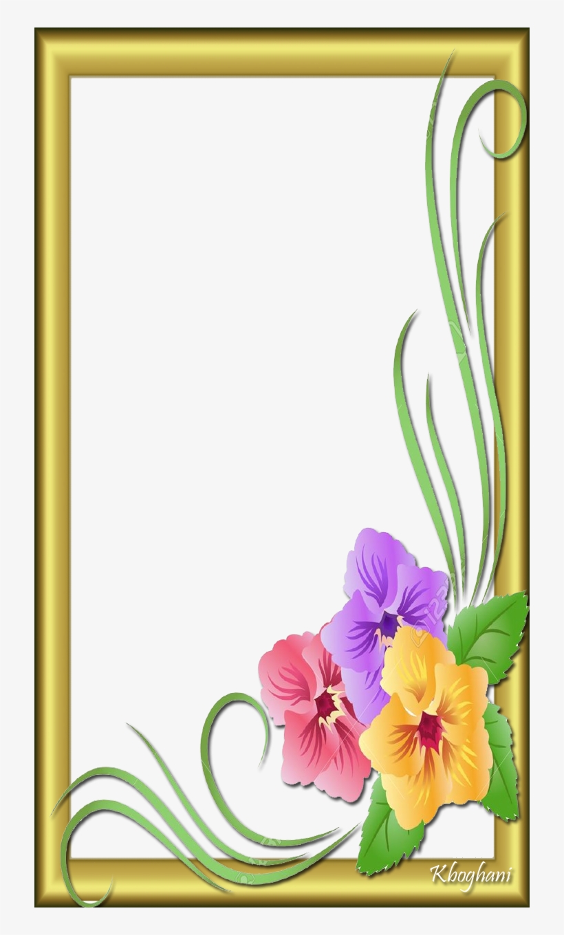 Yellow Flower Frame - Chinese Hibiscus, transparent png #2624233