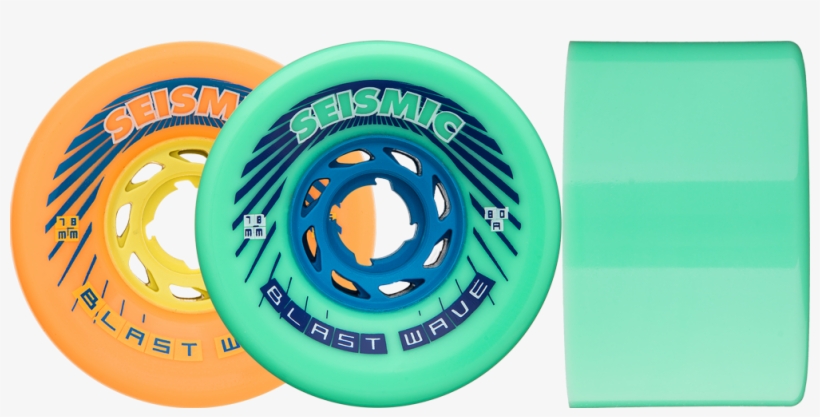 78mm Blast Wave Wheels - Seismic Blast Wave Longboard Wheels - 78mm, transparent png #2624888