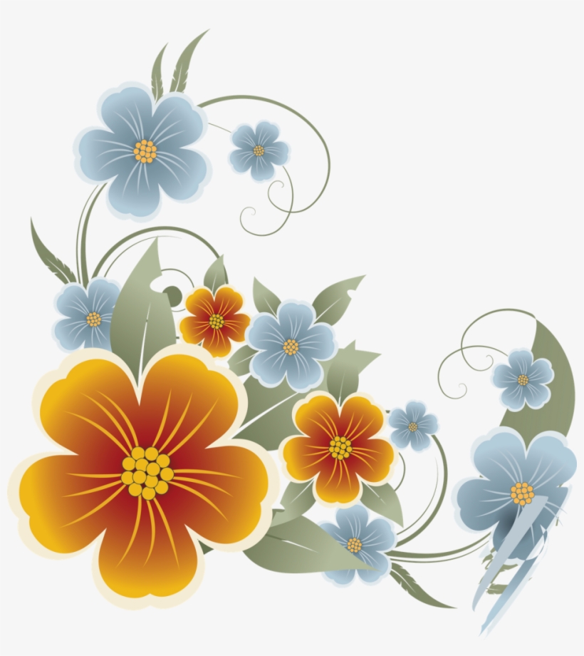 Floral Download Transparent Png Image - Floral Leaves Vector Png, transparent png #2624974