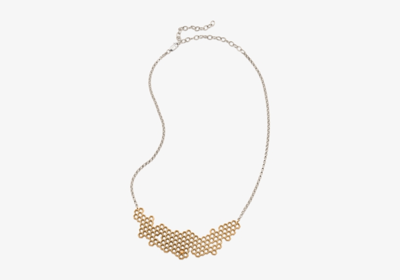 New Hive Honeycomb Necklace Bronze - Honeycomb Necklace, transparent png #2625994