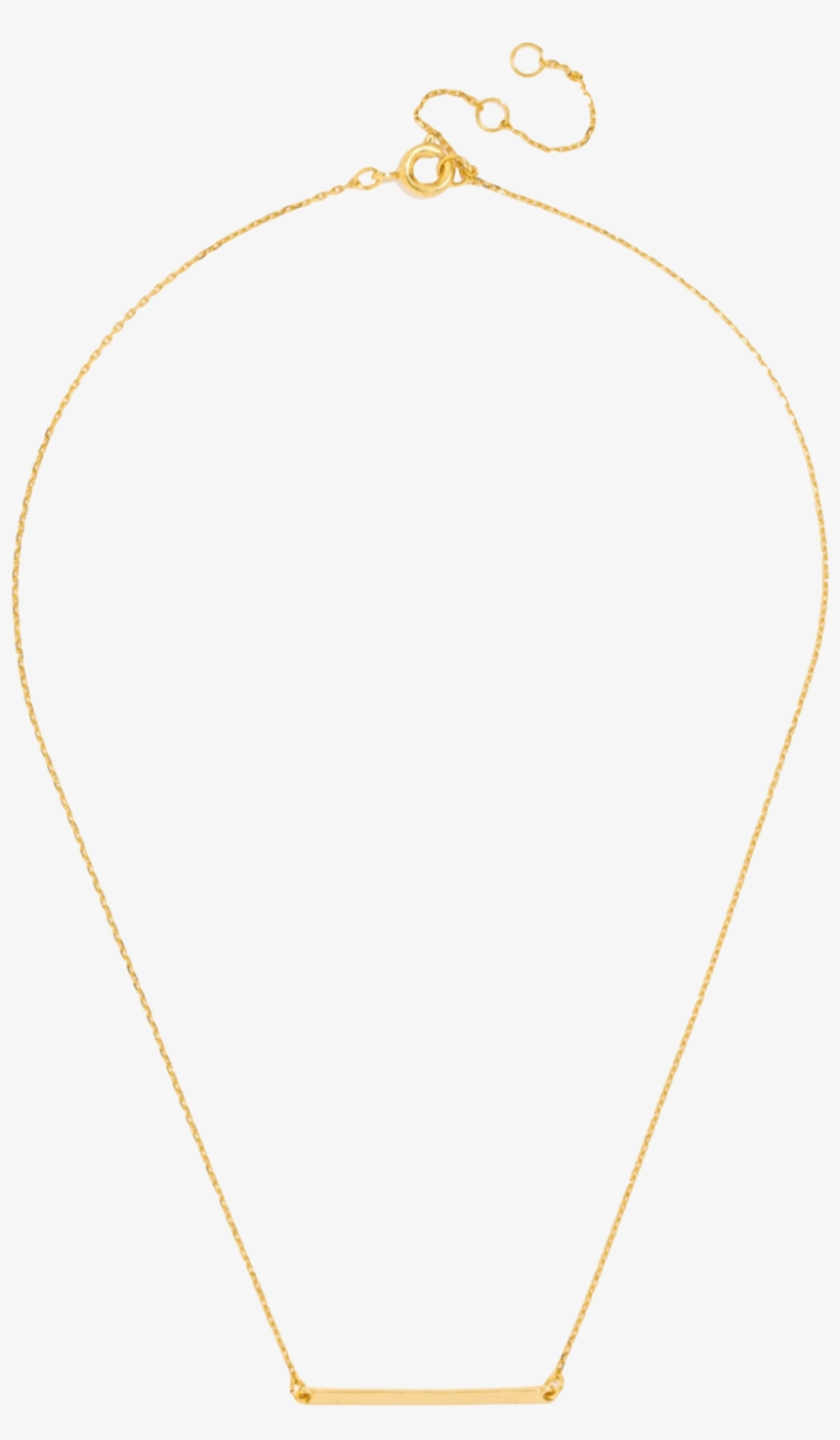Bauble Bar Slim Bar Pendant Necklace - Necklace, transparent png #2626062