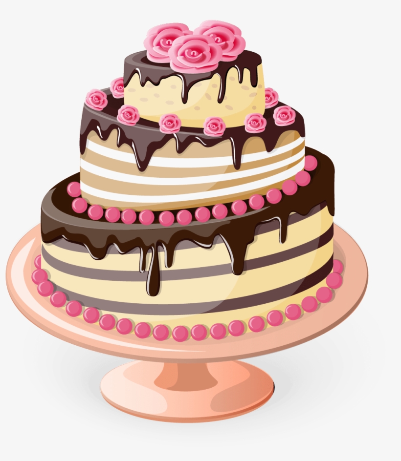 Happy Birthday Cake Png - Cake Png Vector, transparent png #2626224